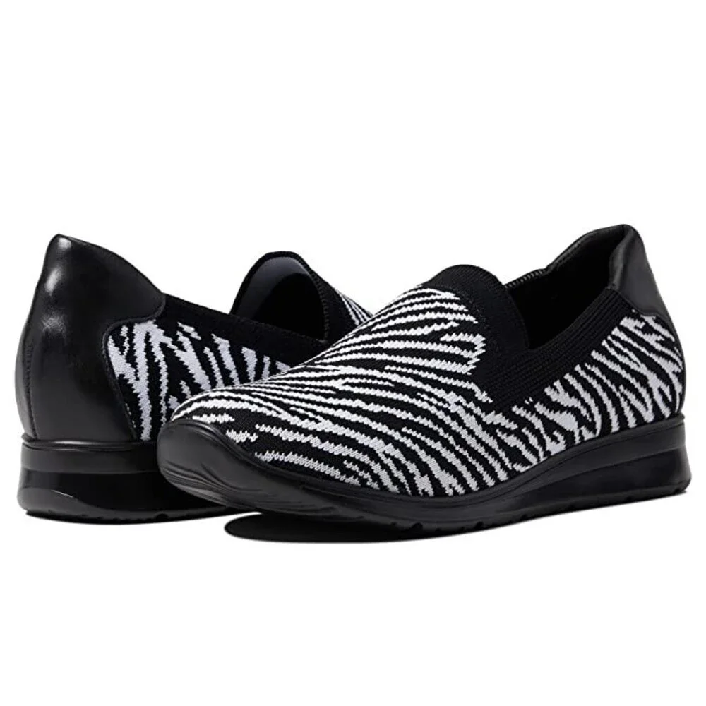 Walking Cradles Danika Womens US 9 Black White Animal print Comfort Shoes KHD576